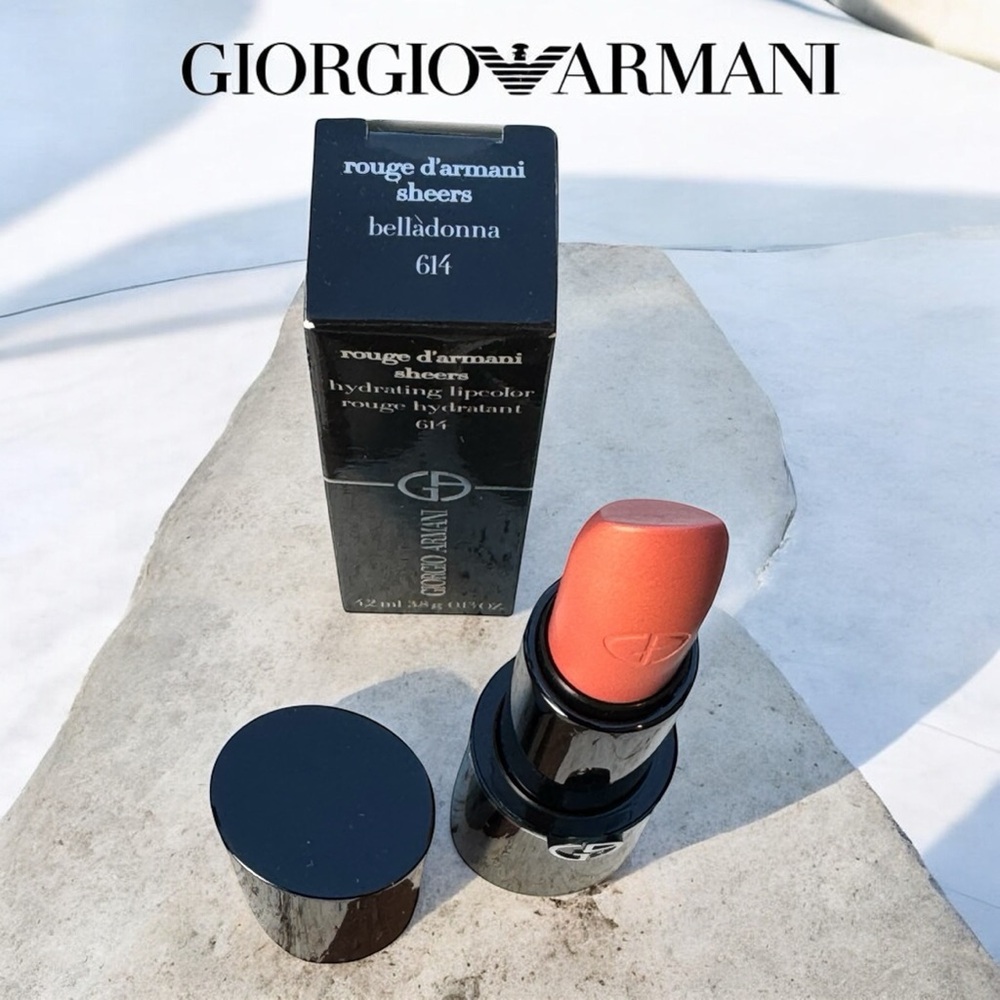Giorgio Armani Rouge D'Armani Sheers
Hydrating Lipcolor in 614 Belladonna NIB - Picture 3 of 8